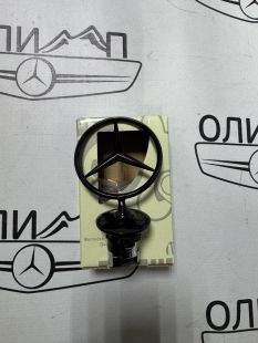 Эмблема капота на Mercedes w221 w211 w212 черная